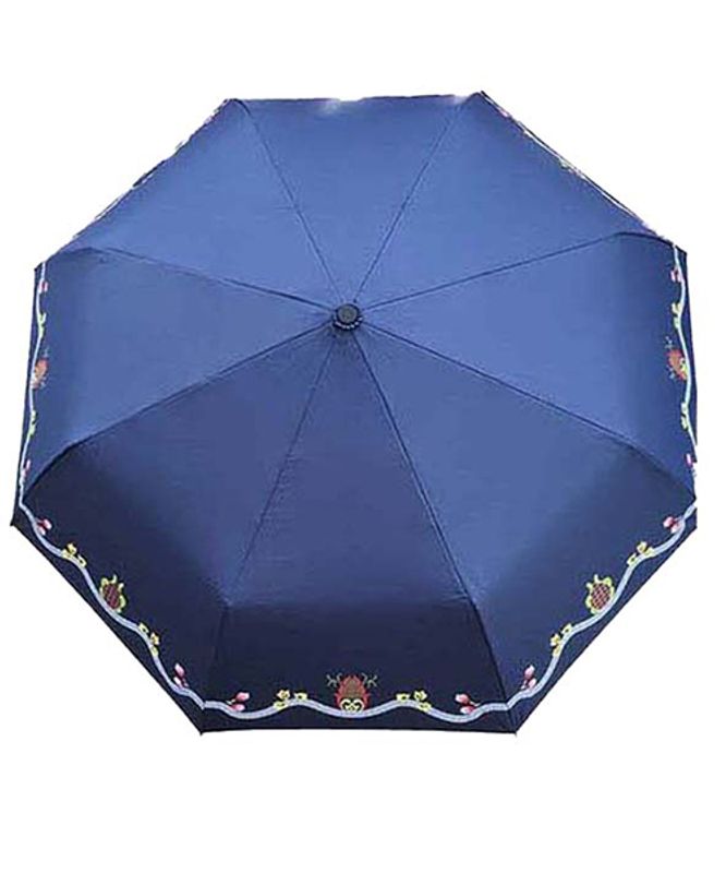 Bunadsparaply - Graffer blå