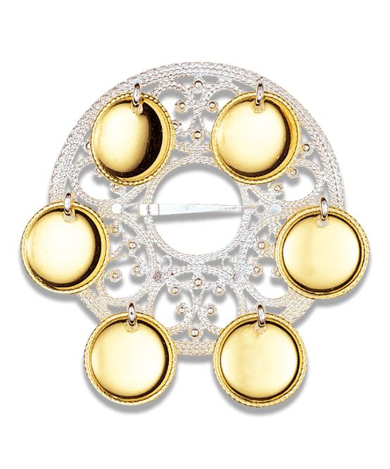 Hovedbilde Sølje kvit med forgylte. ...