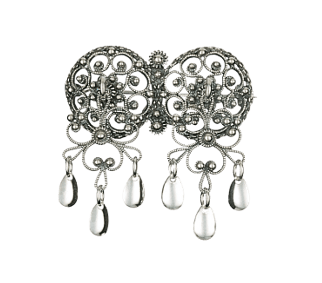 Hovedbilde halssølje, oksidert m. ...