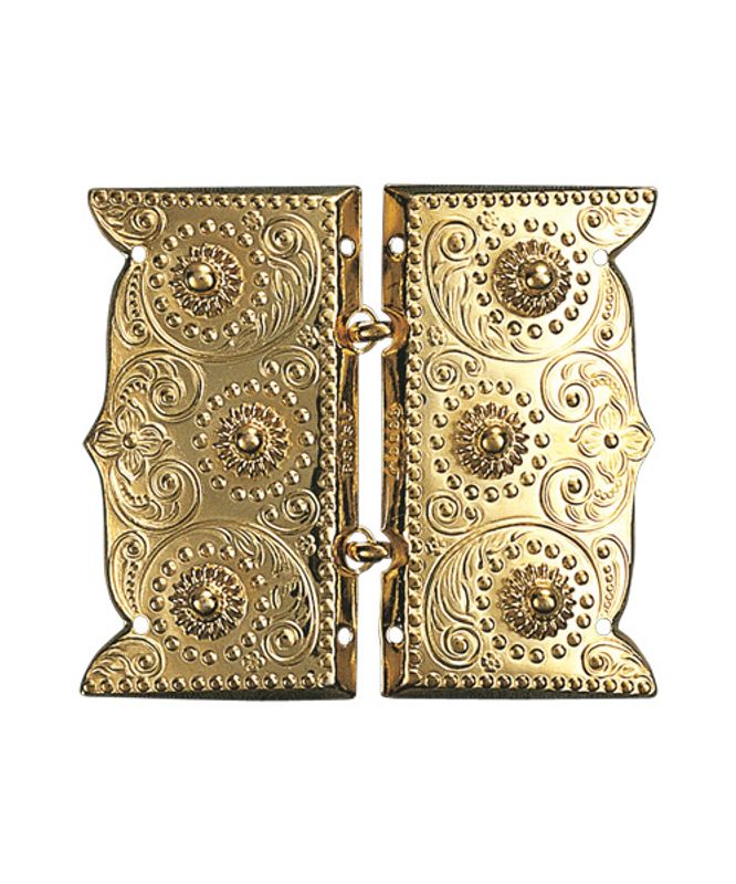 Beltespenne med kruser og syhol, forgylt