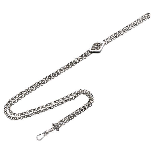 Hovedbilde klokkekjede dame, oksidert