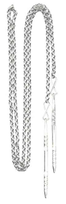 Hovedbilde kjede 1,1m m.327400, kvit