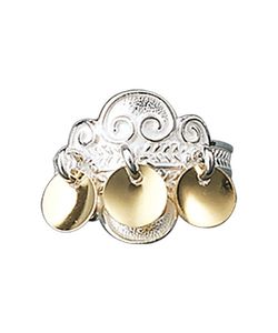 Hovedbilde Bunadsring med forgylt lauv, ...